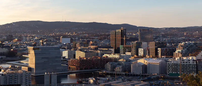 Bybilde illustrasjon